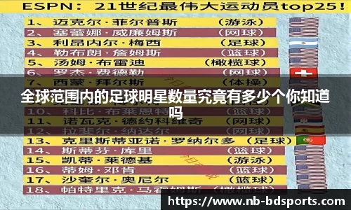 全球范围内的足球明星数量究竟有多少个你知道吗